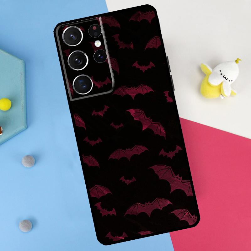 Goth Vampire Bat Gothic Back Case For Samsung Galaxy S26 S25 S24 S21 S22 S20 Ultra S10 Plus S23 FE S25 FE Soft Cover