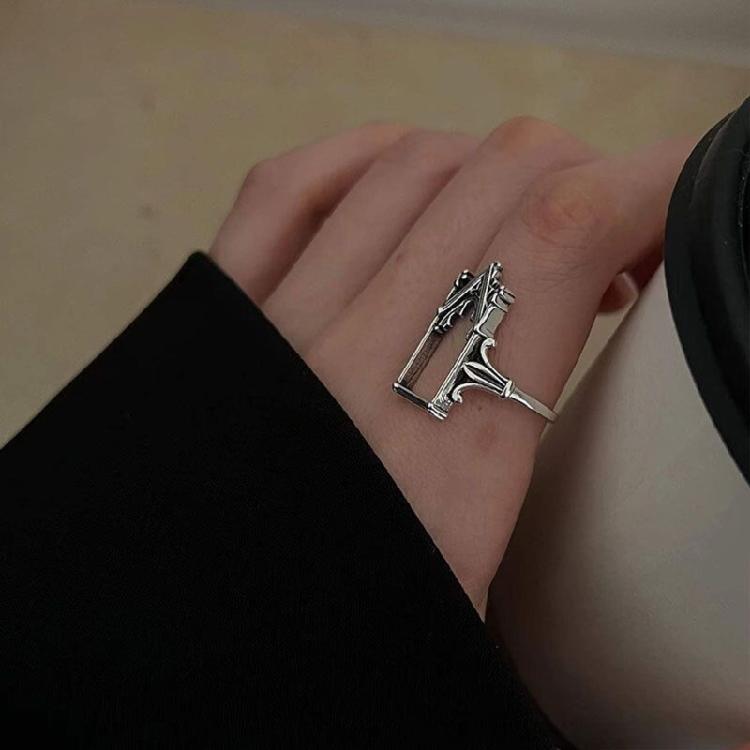 Living Mouth Rings Men's European and Beautiful Gothic Castle Shape Novel Rings