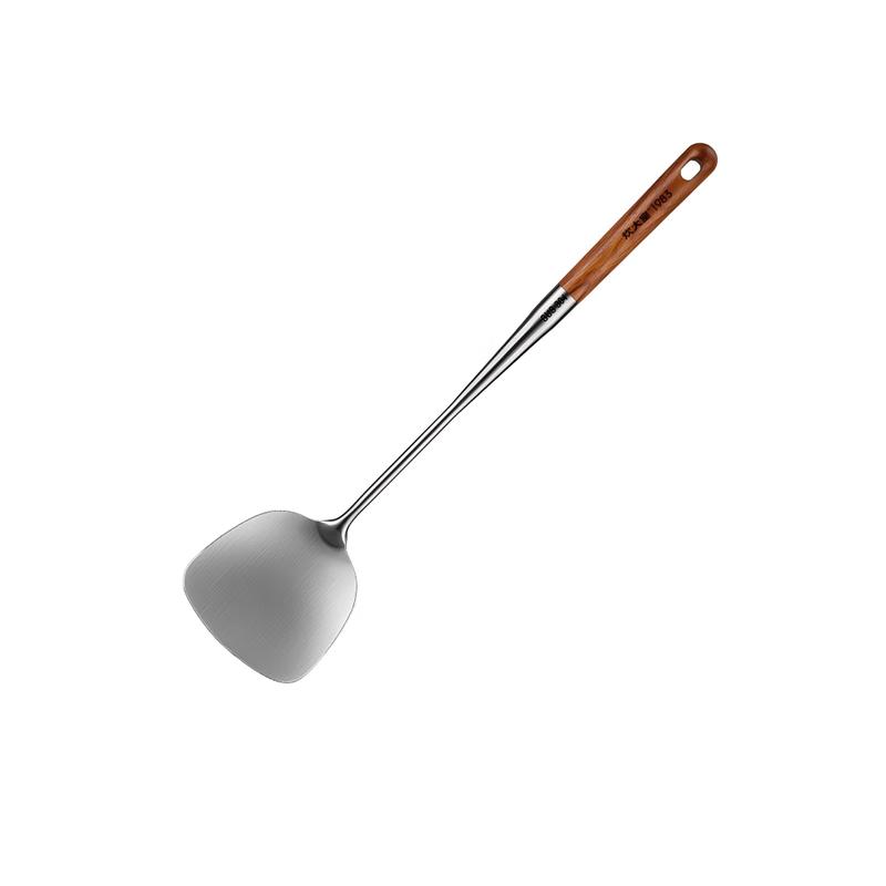 

Cuidar Royal 304 Stainless Steel Wok Spatula with Pear Wood Handle