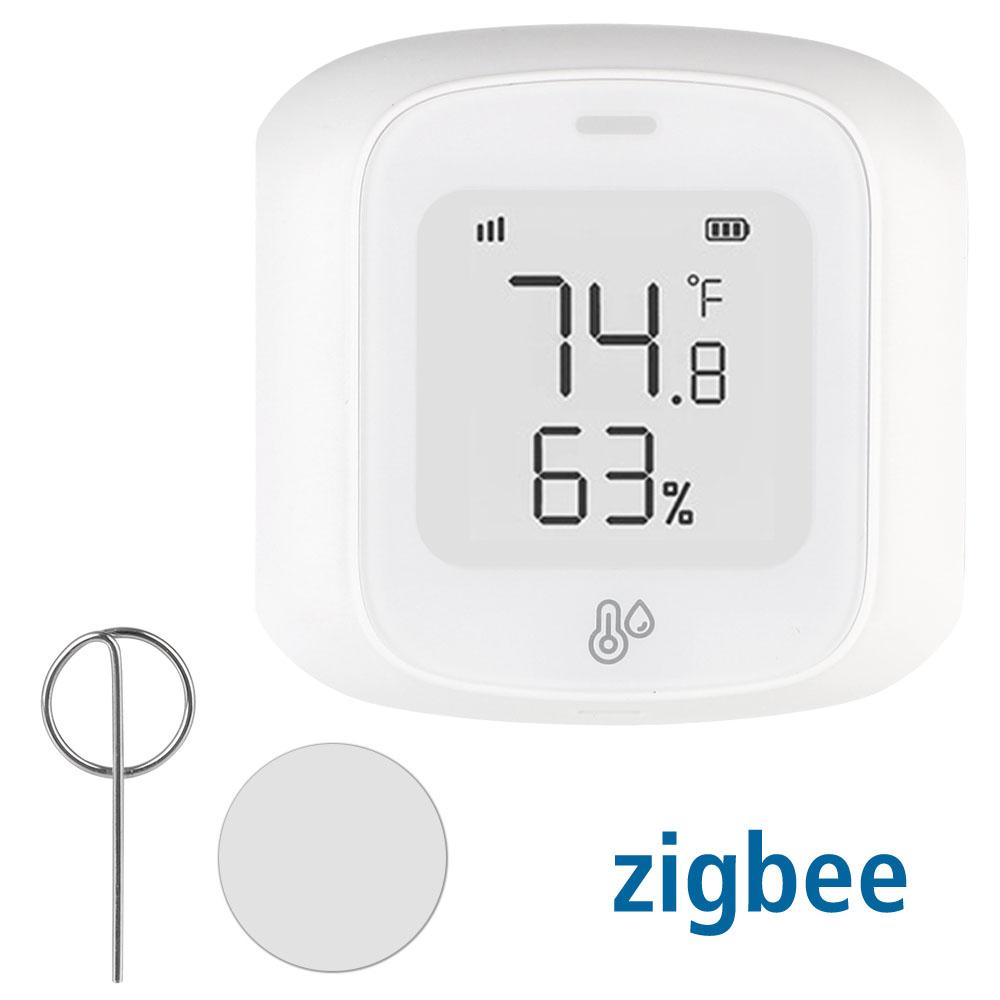 

Умный дом Связь Температуры и влажности Измеритель Голосового Управления Датчик Температуры и влажности Мини Светодиодный Экран Термометр zigbee version