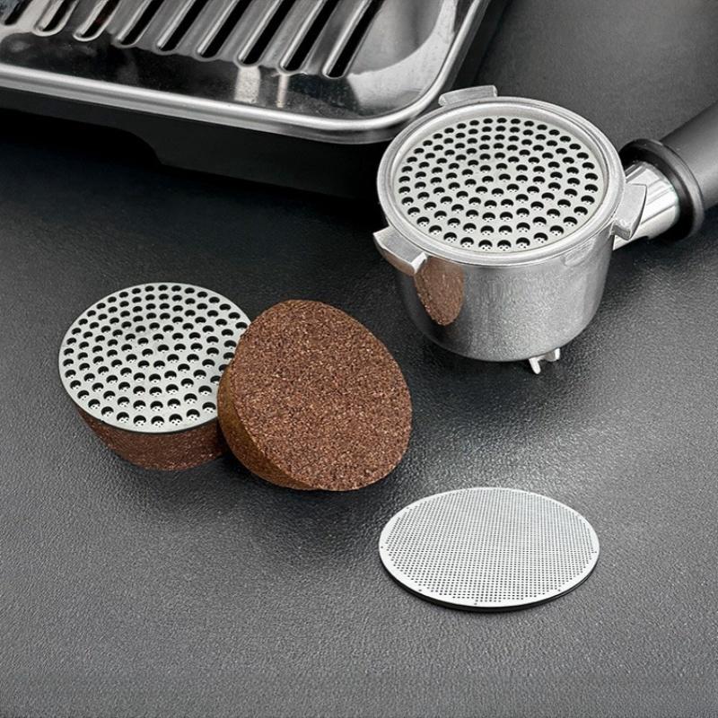 2CS Coffee Filter Screen 51/53/58mm Reusable Heat Resistant Mesh Professional Barista Coffee Making Puck Screen Espresso Machine