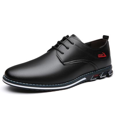 Modne Koreańskie Duże Rozmiary Jednokolorowe Buty Casualowe dla Mężczyzn Wiosna Jesień Moda Buty do Jazdy Męskie Sznurowane Nowy Projektant Skórzane Mokasyny Mężczyzna