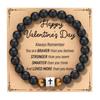 Black Matte Stone & Tiger Eye Square Cross Pendant Bracelet