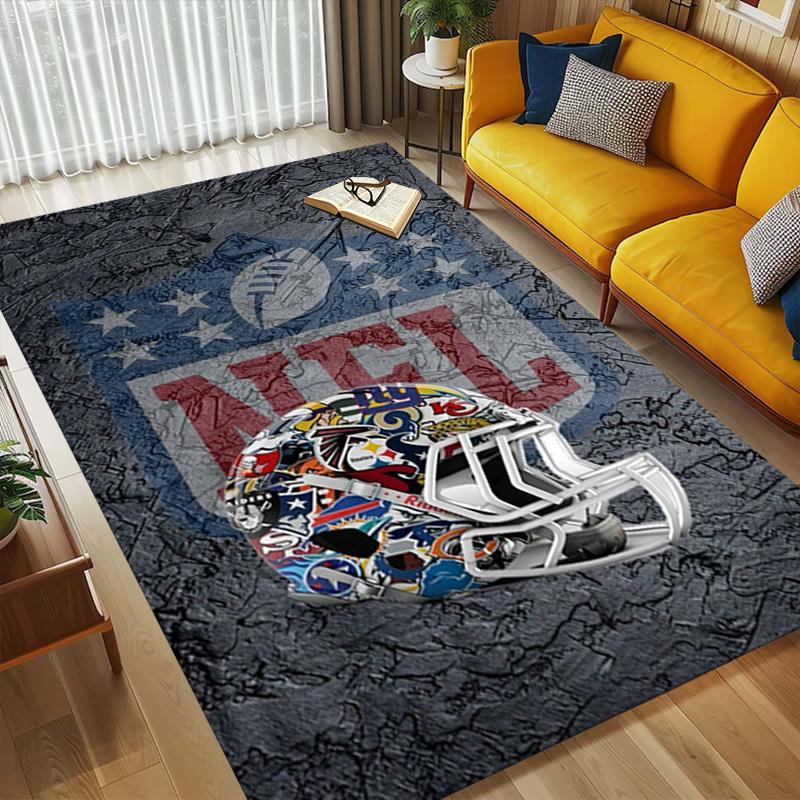 Nfl Art Living Room Nonslip Area Rug Soft Carpet For Bedroom Game Playroom Sofa Office Home Decor Doormat Christmas Gift C10256