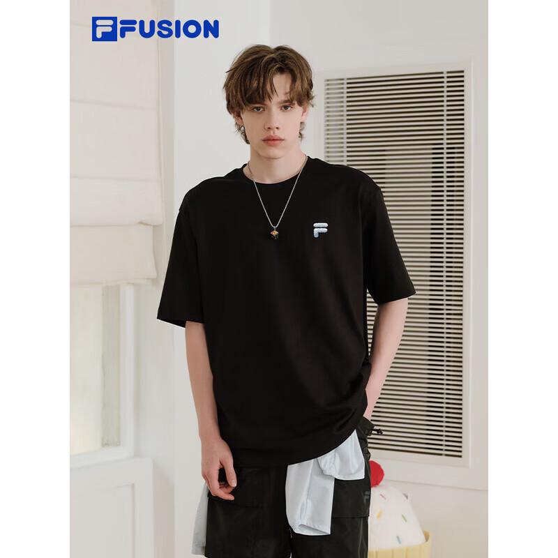 FILA FUSION Couple s Cooling Cotton Knit Short Sleeve T-Shirt S