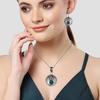 Diopside Set Chrome Gemstone Jewelry  18-20'' Necklace Pendant Ethnic