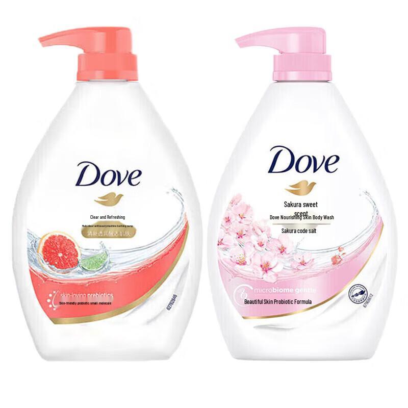 Dove Cherry Blossom Moisturizing Body Wash Twin Pack