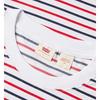 Levis SS24 Paris Limited Edition Capsule Collection Letter Embroidered Crew Neck Comfortable Short Sleeve T-Shirt Men Tops Blue Striped 0023Y-0000