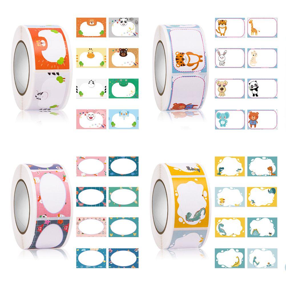 

Милые животные, детские мультяшные этикетки, наклейка с именем, наклейка, канцелярские герметизирующие наклейки