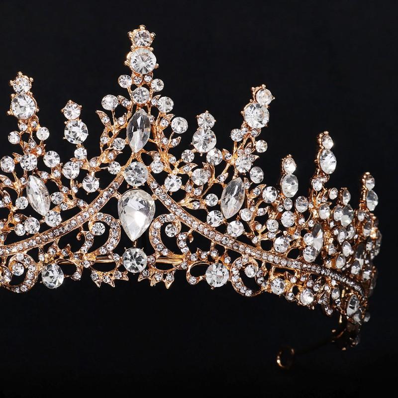 Luxury Atmospheric Princess Crown High Inlaid Queen Hair Bride Headwear