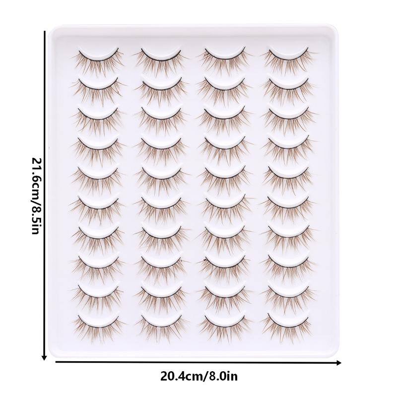 20 Pairs 3D Lashes Cat Eye Eyelashes Natural Hair False Eyelashes Long Dramatic Eye Makeup Fake Lashes Fluffy Cilios Lashes