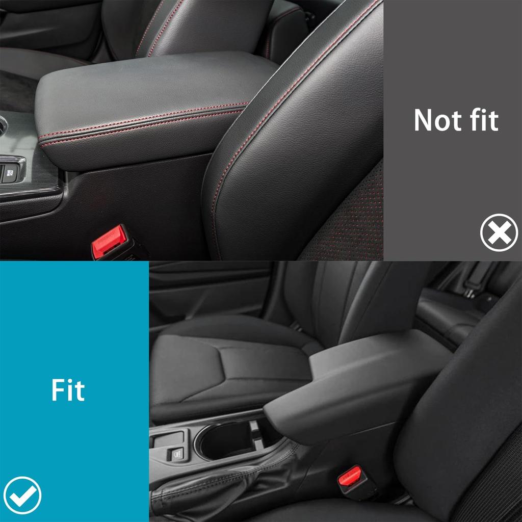 Center Console Armrest Cover for Subaru Crosstrek Accessories 2018-, for Impreza 2017- Arm Rest Box Lid Protection Trim, Armrest Seat Leather