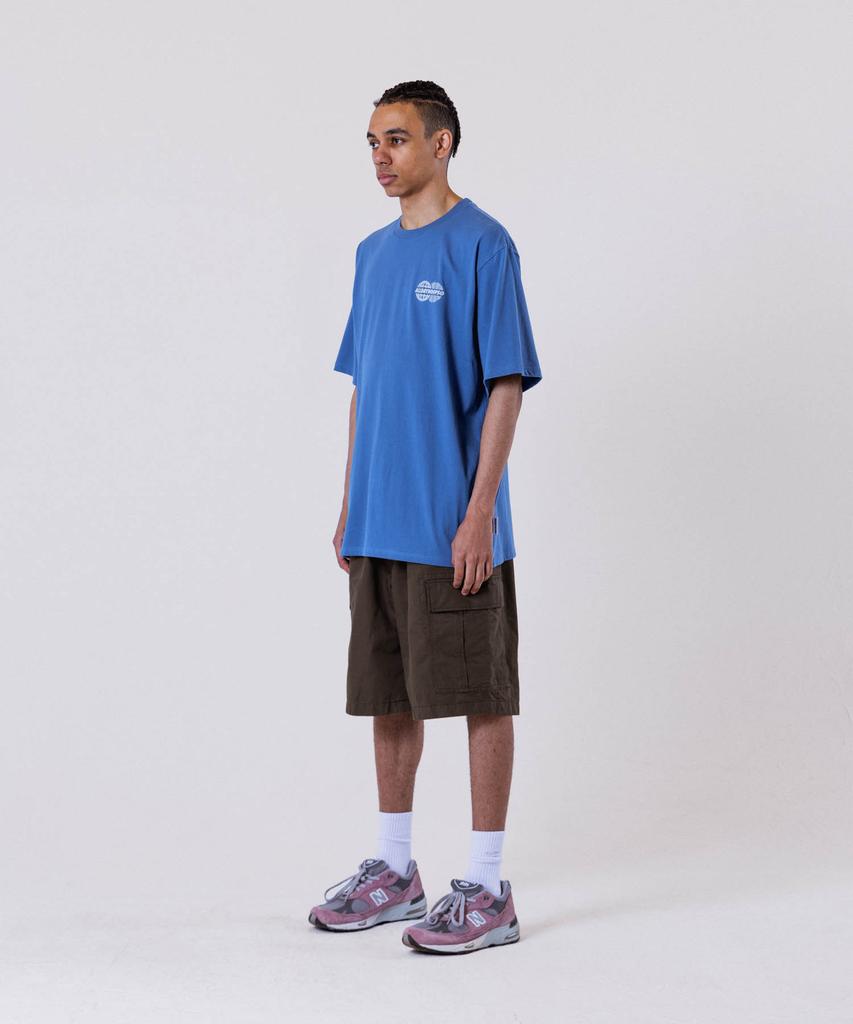 ALL DAY HOOPS Adh Worldwide Oversized Short Sleeve T-Shirt Blue