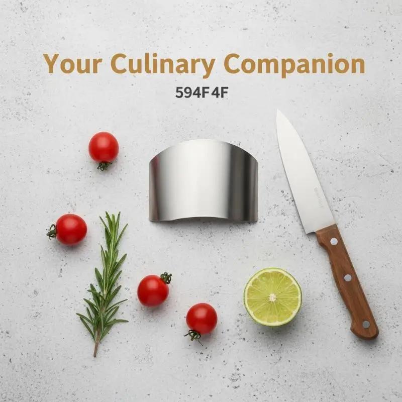 Stainless Steel Finger Guard Rustproof Anti-Cut Vegetable Chopping Protector for Home Cooking Food Prep Gifting