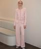 SALON DE YOHN Cozy Knit Pants_ Pink