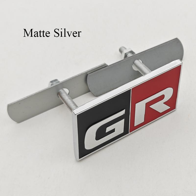 Adesivo Metallico 3D per Auto Logo GR SPORT Distintivo Laterale sul Parafango Emblema Griglia Anteriore Bagagliaio Posteriore Per Toyota Alphard Avensis Prius Crown Yaris