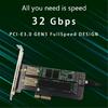 M.2 NVME Accelerator-kort Dubbla SSD-enheter till PCIE-adapterkort Stöder M+B-nyckel SSD-enheter till PCIE-omvandlare NVME-adapterkort