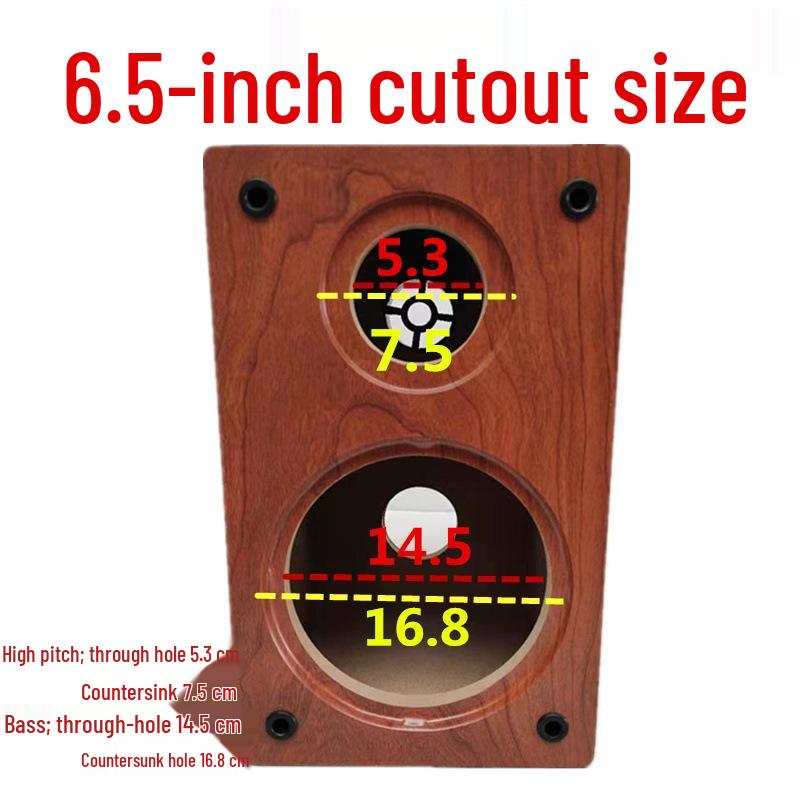 Wooden Bookshelf Speaker Cabinet for 4-10-Inch Horn Speakers: DIY Two-Way Empty Bass Cabinet