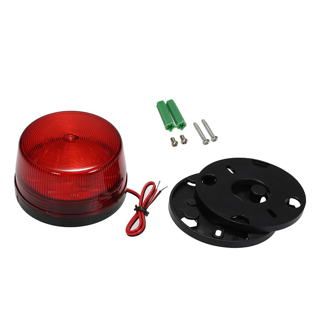 Wired Alarm Strobe Signal   Warning LED Light Flashing Waterproof 12V 120mA Safely Security for Alarm System, Red