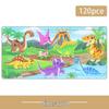 Wooden Animal Cartoon Jigsaw Puzzle Board - 30, 60, 98, 120-piece Toy for Early Childhood Education