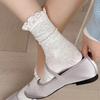 Breathable Long Socks Solid Color Crew Socks Fashion Women's Socks
