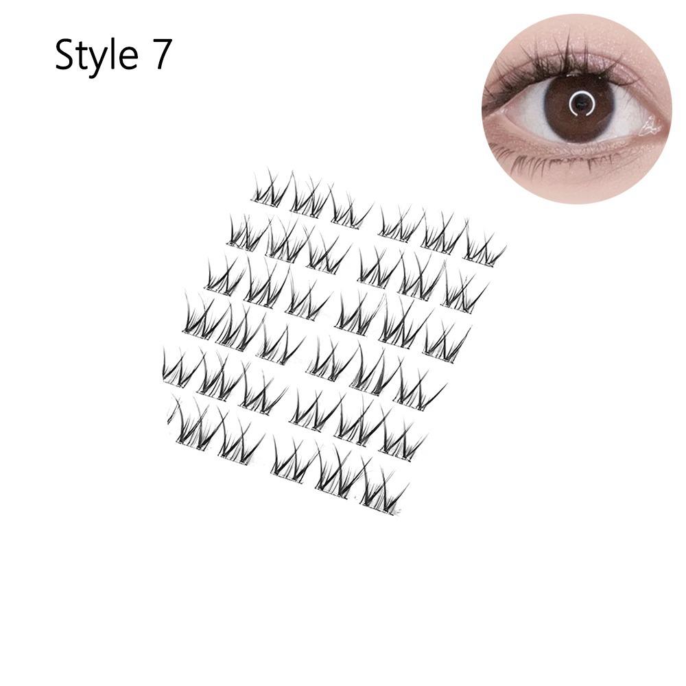 

Самоклеючі пучкові вії без клею DIY нарощування вій Style 7