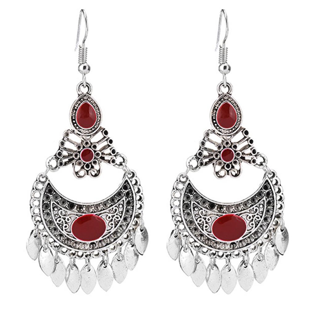 

Серьги Bluelans, висячие женские серьги с искусственным геометрическим драгоценным камнем, банкетные серьги-крючки, богемные украшения