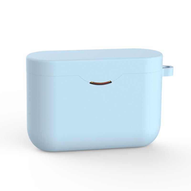 Силиконовый чехол из ТПУ для беспроводной Bluetooth-гарнитуры Sony WF-1000XM3, защитный чехол для зарядки No Hook небесно-голубой