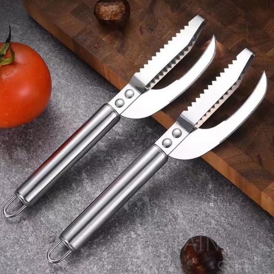 Stainless Steel Fish Scale Remover Multi-functional Manual Fish Belly Opener Descaler Descaling Removal Tools Kitchen Gadgets
