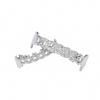 Hot-Selling European & American Hip Hop Halloween Grillz: Chain & Hollow Out Zircon Inlaid Fangs