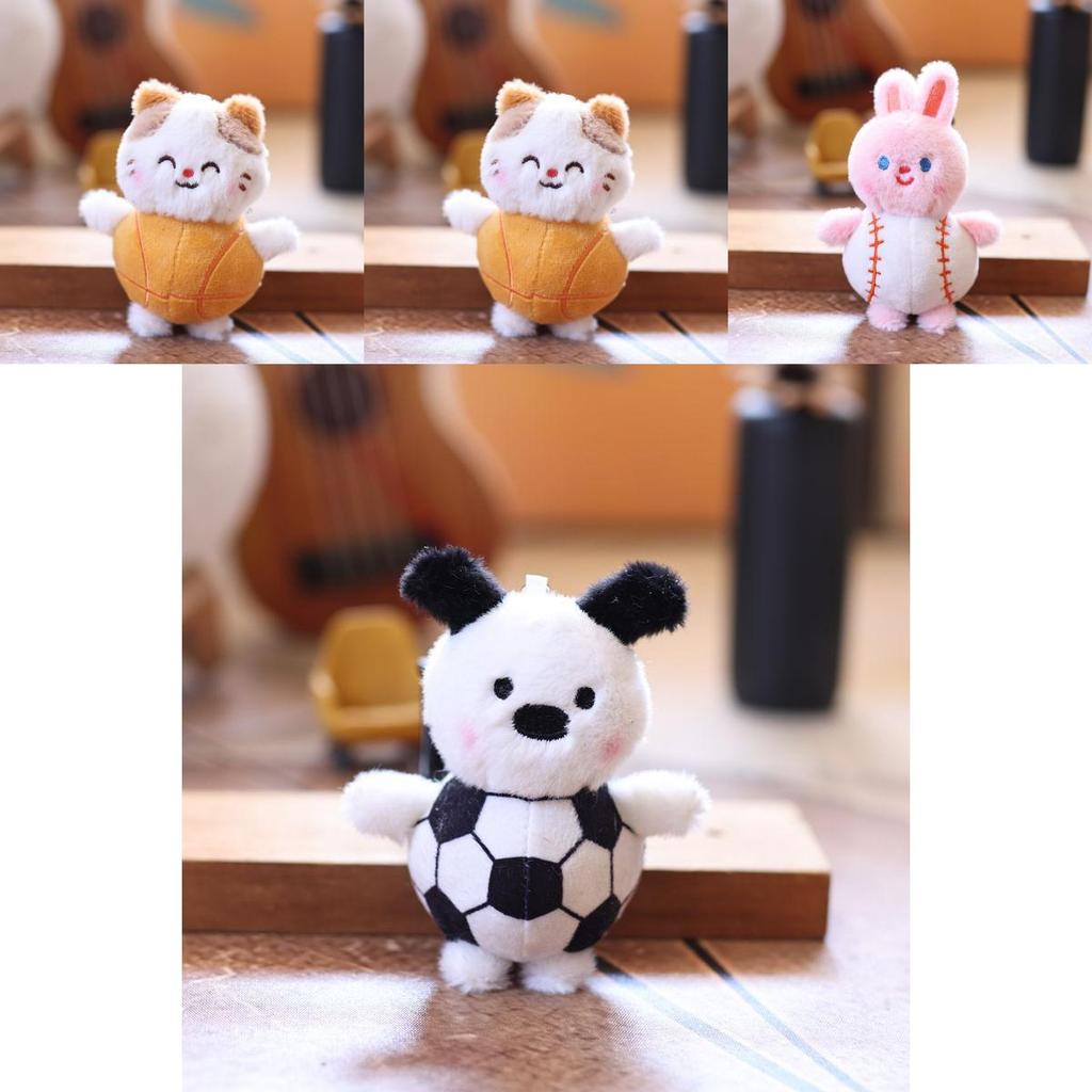 Cartoon Style Bear Plush Toy With Pp Cotton Filling For Backpack Decor
