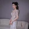 1011 New French Fishtail Light Wedding Dress Skirt Wedding Bride Trailing Temperament Super Fairy Go Out Dress