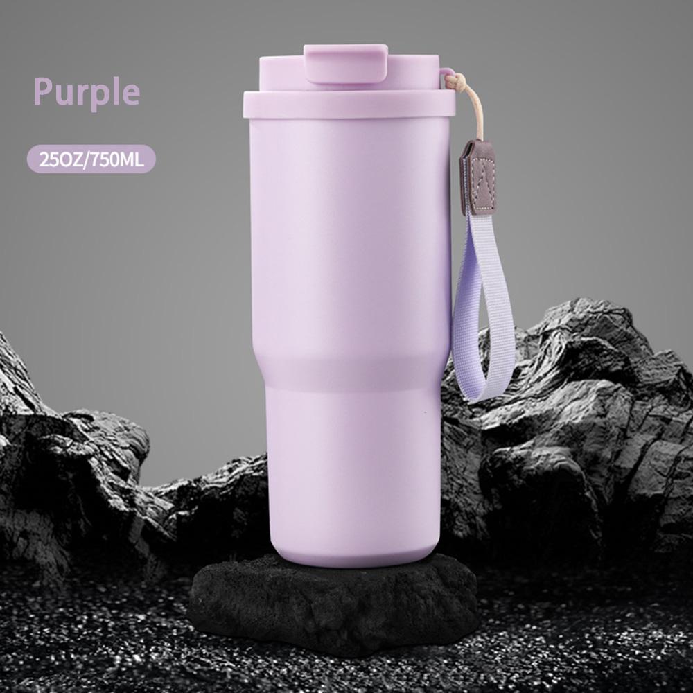 750ml Insulated Cup Large Capacity Vacuum Flask Stainless Steel BPA Free Colorful Travel Tumbler for Outdoor/Gym/Camping/School