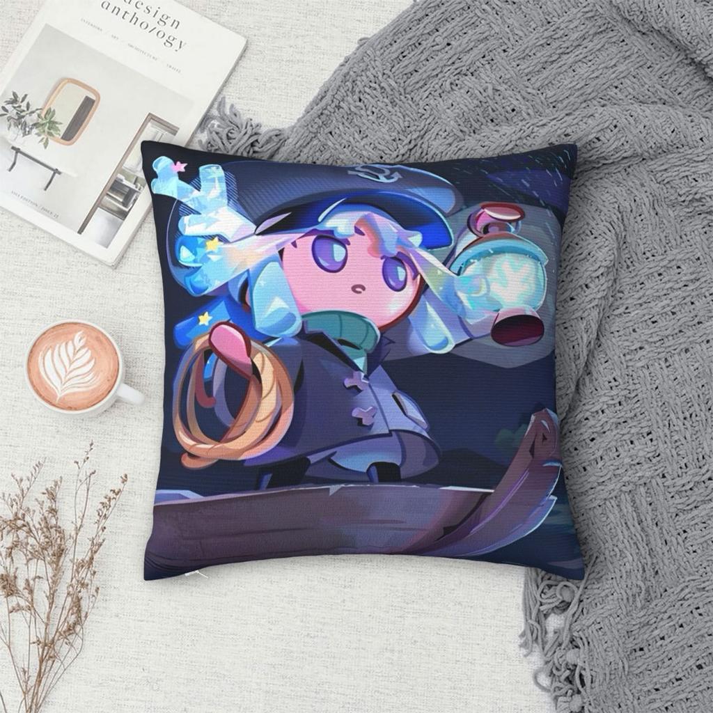 Star Coral Cookie Printed Pillowcase Cushion Cover Cookie Run Kingdom Pillow Covers Y2K Bedroom Decoration Zipper Multiple Sizes
