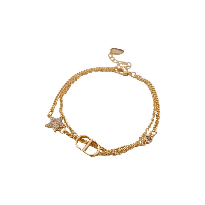 Zirkonowa Gwiazda Dwupoziomowa Wszechstronna Retro Bransoletka