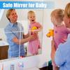 Unbreakable PET Plastic Mirror Sheet Non Glass Square Wall Mounted Mirror  Bedroom