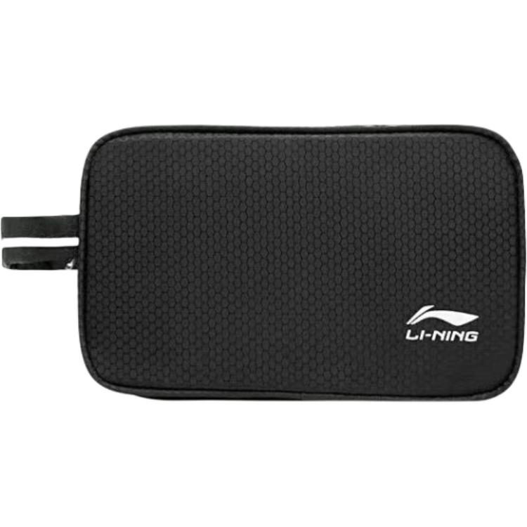 Li-Ning Waterproof Storage Dry And Wet Separation Sports Fitness Multi-Use Polyester Handbag Small Unisex Handbags Black LSXP787-1