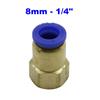 Air Pipe Fitting 10mm 12mm 8mm 6mm 4mm Hose Tube 1/8" 3/8" 1/2" 1/4" Female Thread Brass Pneumatic Straight Connector PCF type