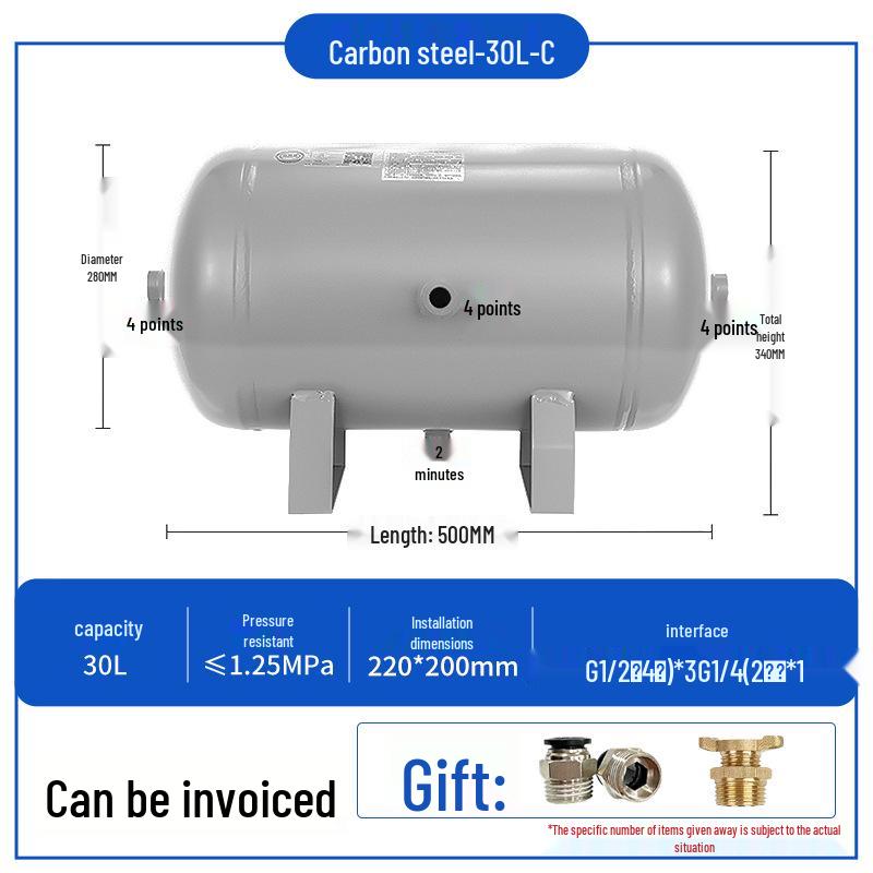 Compact Air Tanks 2L-60L - Ideal for Compressors and Vacuum Systems