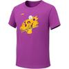 Li Ning Seria Tenisa Stołowego Wzór z Nadrukiem Liter Oddychający Wszechstronny T-shirt z Krótkim Rękawem Unisex Top Wumei-Fioletowy AHSVC89-2