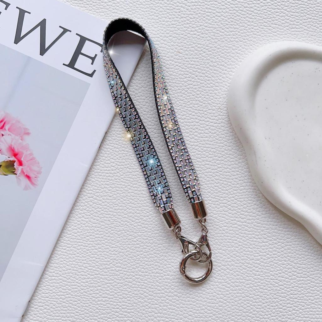 Elegant Rhinestone Phone Lanyard: Versatile Crossbody Strap & Anti-lost Bracelet