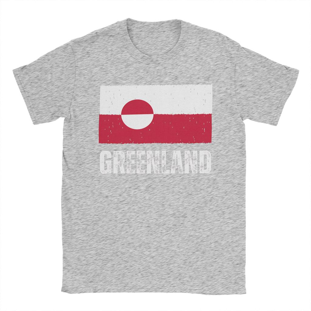 Greenland Flag Vintage T Shirt Summer  Hipster T Shirts Men Cotton O Neck Plus Size 5XL Clothing Short Sleeve Vintage Tshirt