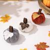 Orange Pumpkin Pendant Harvest Festival Knitted Small Ornament Thanksgiving Arrangement Props Halloween Party