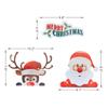 Christmas Magnetic Car Decals Santa Moose
