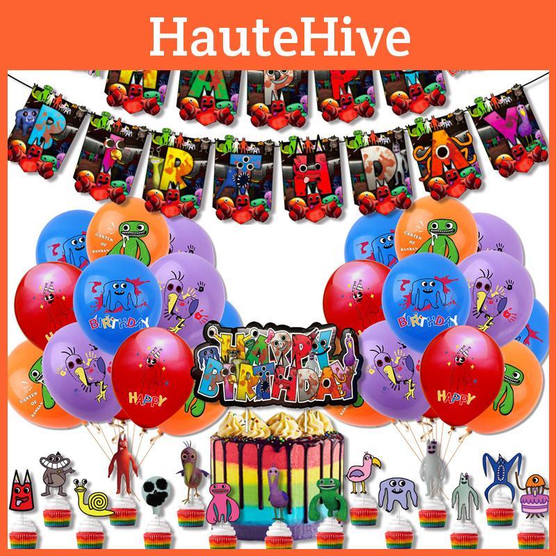 Zestaw Dekoracji Urodzinowych Garten Of Banban z Balonami, Banerem i Balonami do Wkładania