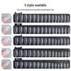 Ultra-Thin Seamless Matte False Nails - Full/Half Cover Extensions, 240 Tips