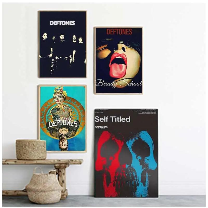 Deftones Wokalista Muzyka Album Płótno Malowanie Sztuka Nowoczesna Plakat Popularny Zespół Vintage Druk Obrazy Ścienne do Dekoracji Salonu