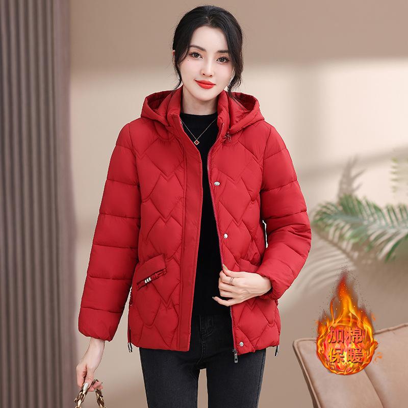 Down cotton-padded clothes women's short models, new winter large-size cotton-padded jackets, thickened cotton-padded clothes, and cold-proof jackets.