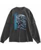 REBRENNER Dtf I'Ll Be Back Oversized Pigment Layered T-Shirt Charcoal
