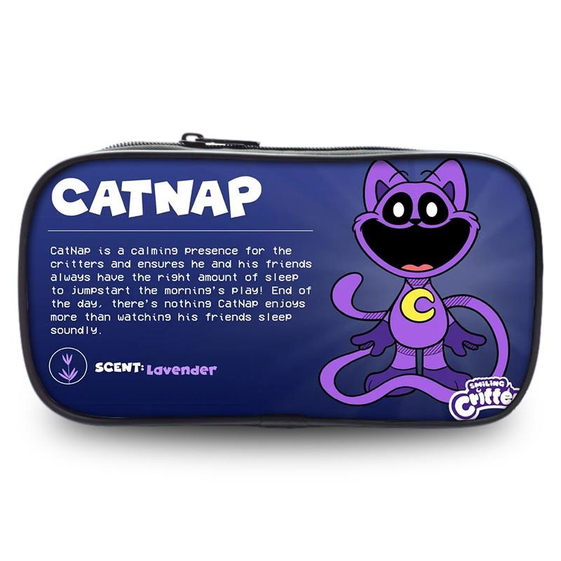 Poppy Playtime Catnap Piórnik Oxford o Dużej Pojemności Stylowa Torba na Artykuły Szkolne dla Studentów